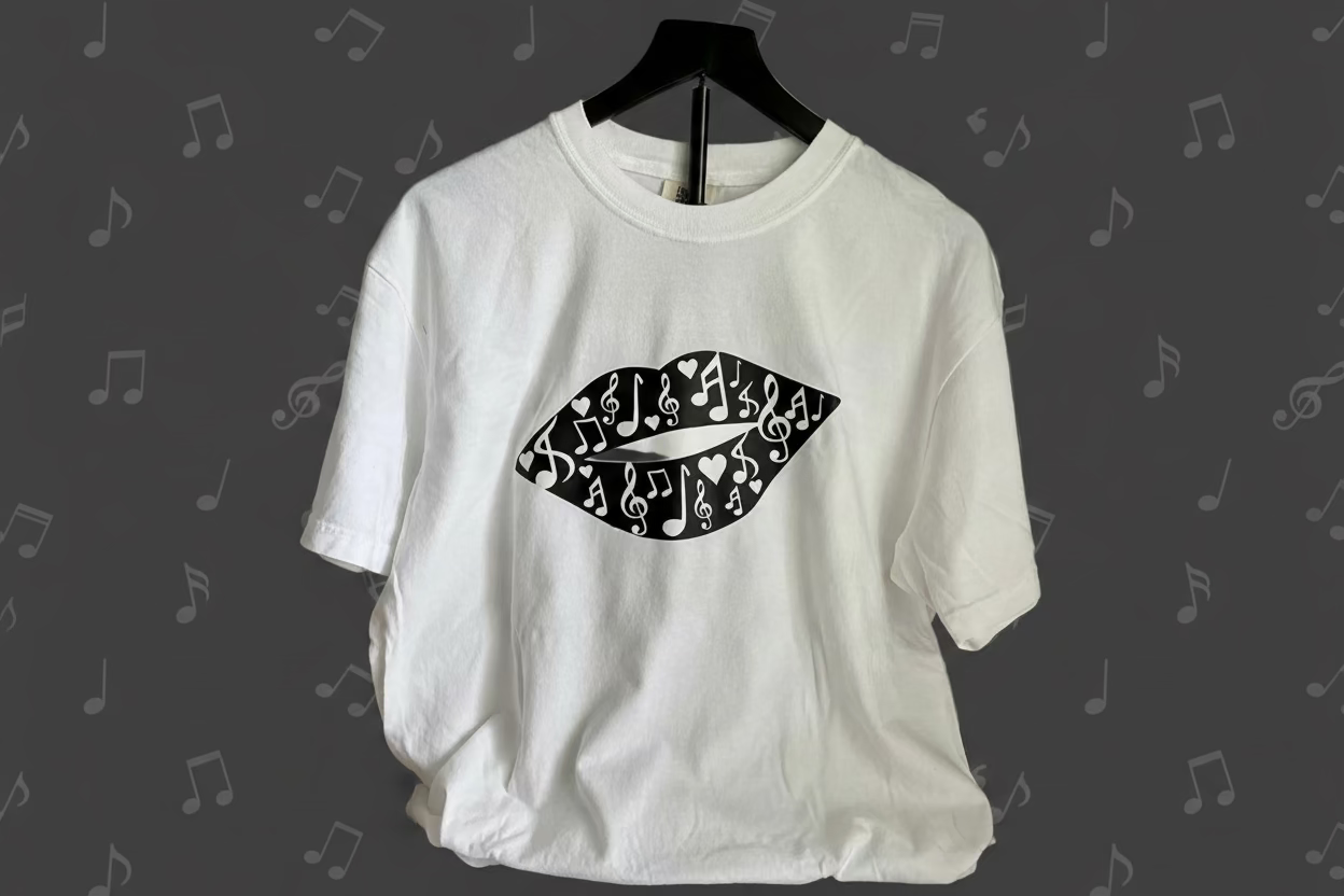 Music Notes Lips Shirt
