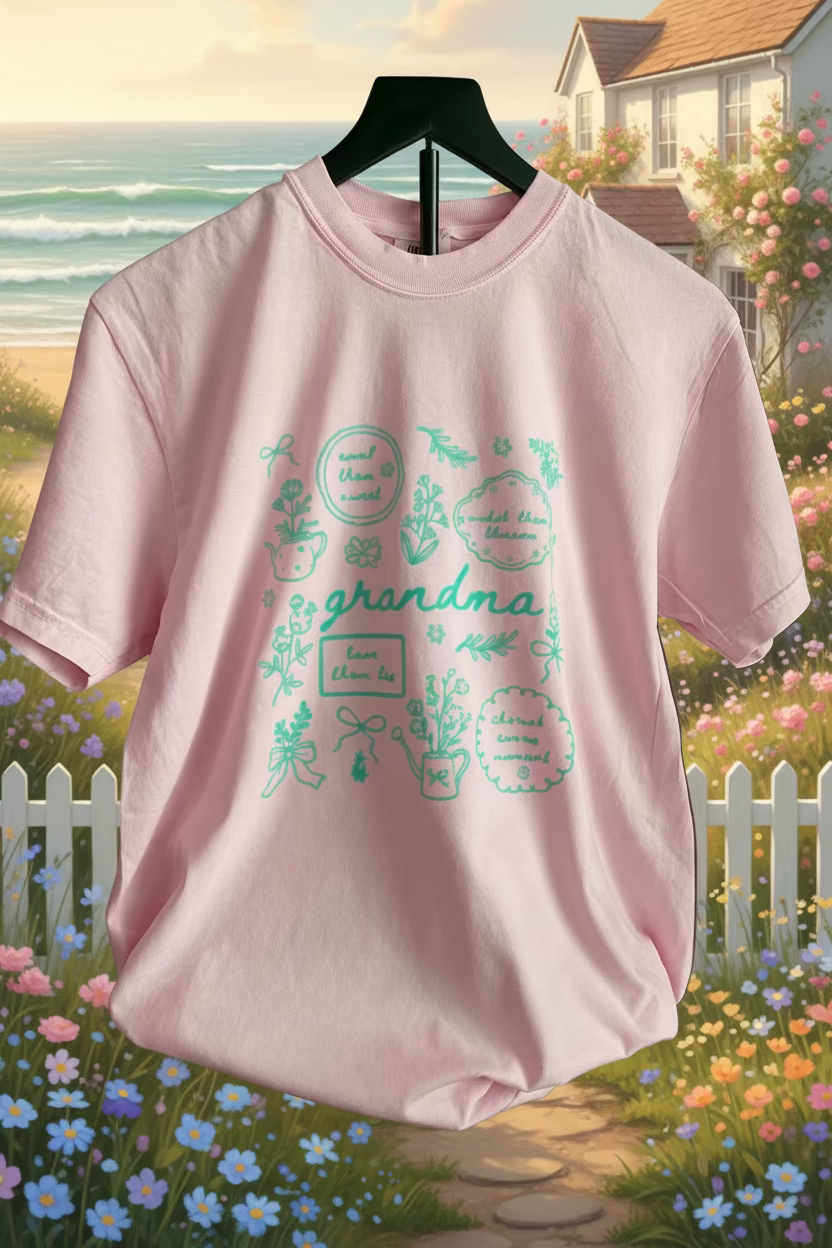 Grandma’s Garden Pink Shirt