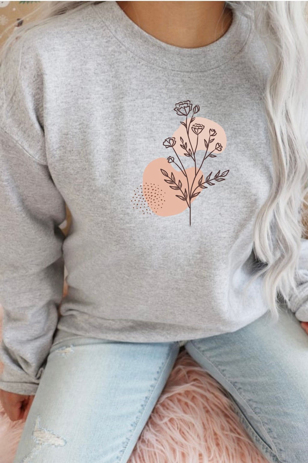 A flower in the sunset Sweatshirt