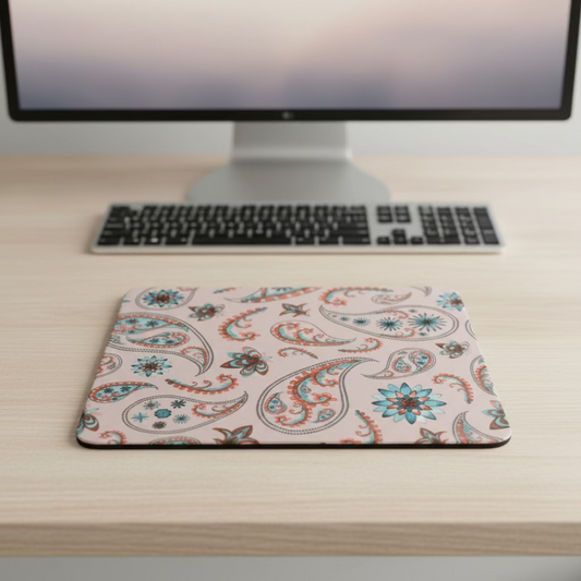 Light pink Paisley Mousepad