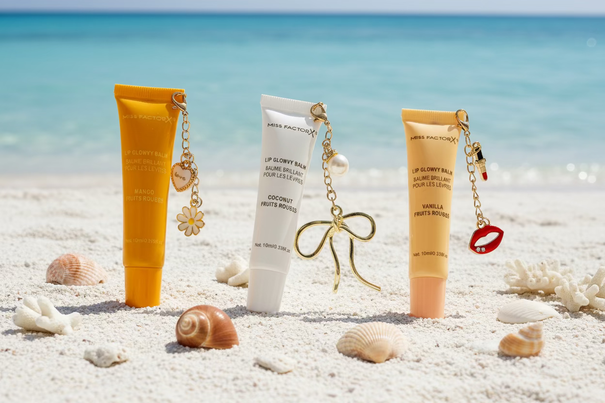 Lip balm with charms