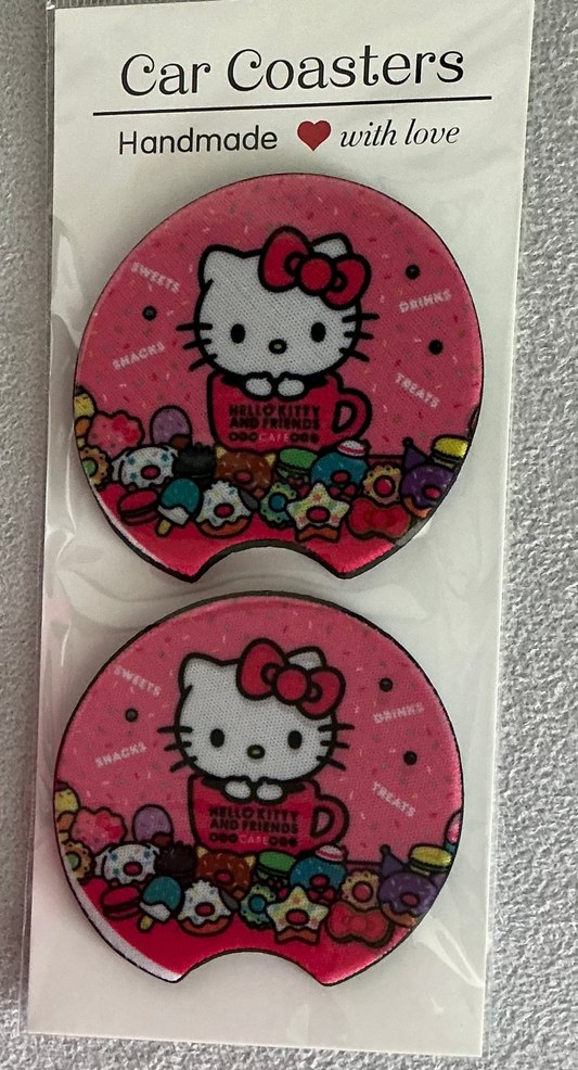 Hello Kitty Car Coasters