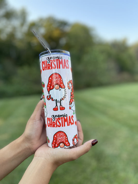 Gnomie Christmas 20 Oz Tumbler