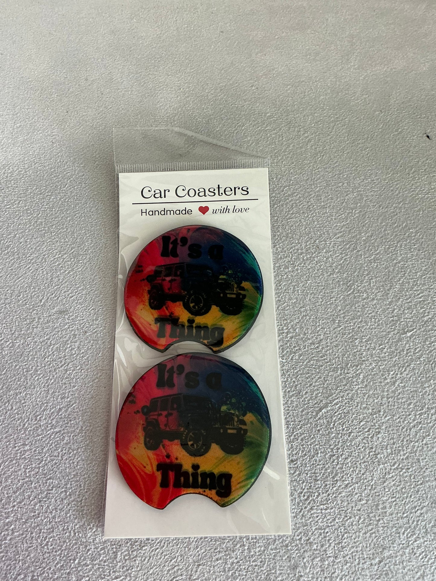 It’s a Jeep thing. Car coasters