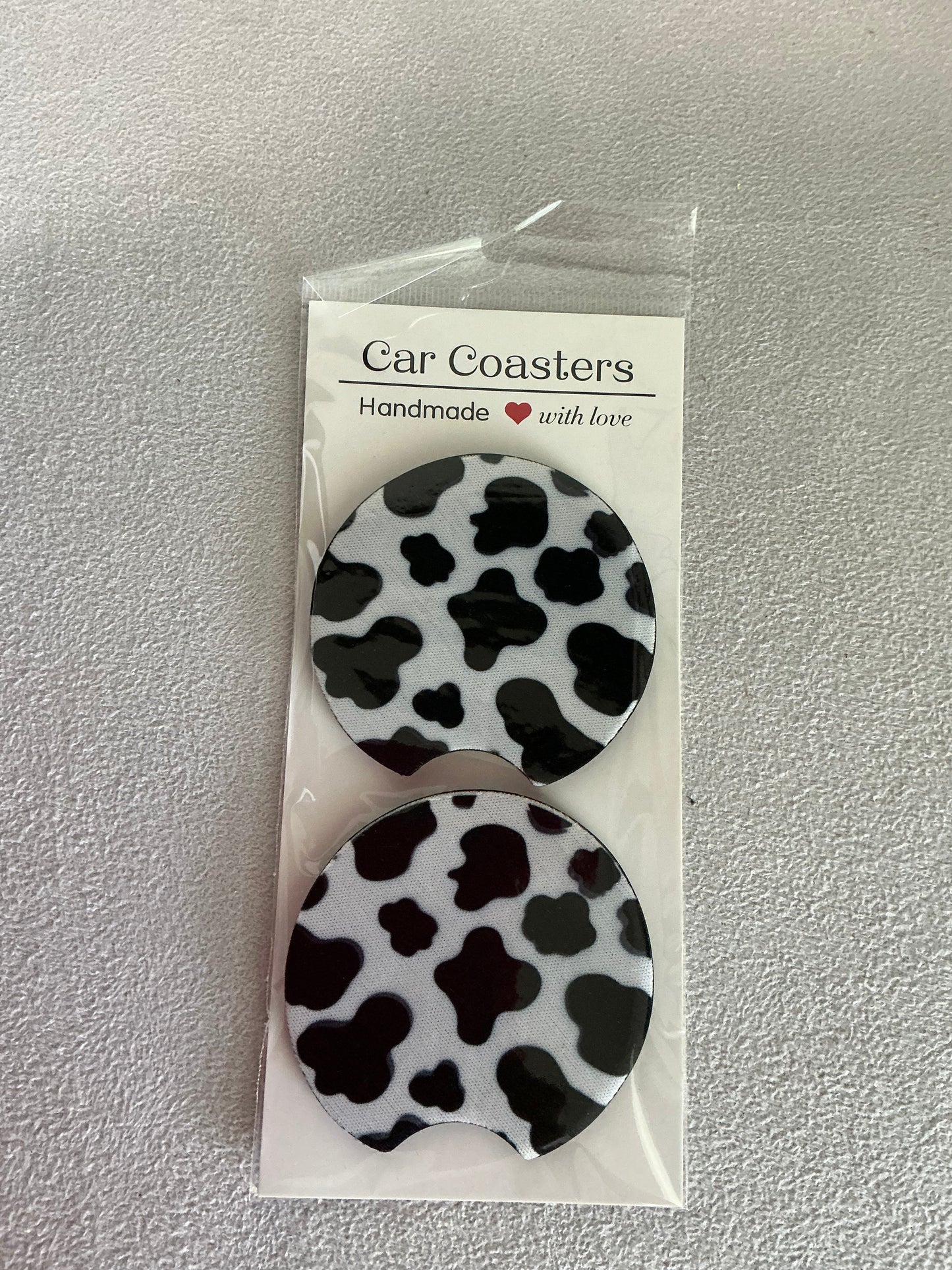 Cow Print - Car Coasters